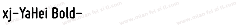 xj-YaHei Bold字体转换